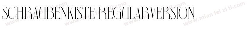 Schraubenkiste RegularVersion 0002字体转换